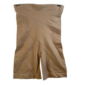 Shapermint Essentials High Waist Tummy Control Shorts Shapewear Beige M/L